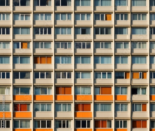 The facade of an apartment building