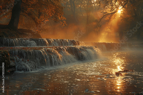 Serene water landscape captured using long exposure technique © Veniamin Kraskov