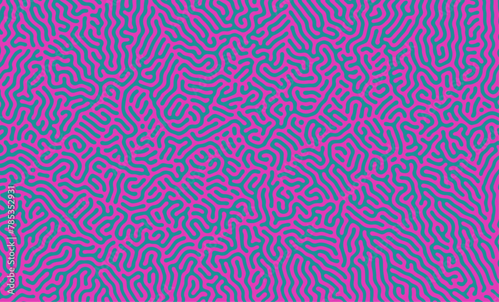 Green and Purple organic turing irregular lines background with unique pattern design