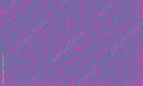 Green and Purple organic turing irregular lines background with unique pattern design