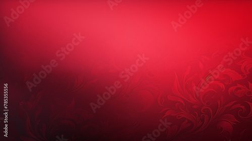 Sophisticated Red Floral Vector Wallpaper for Backgrounds and Prints