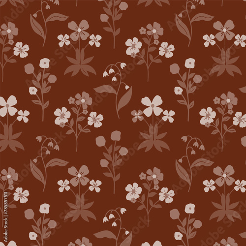 Pattern flower floral spring blossom illustration vector fabric textile design leaf leaves