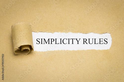 Simplicity Rules