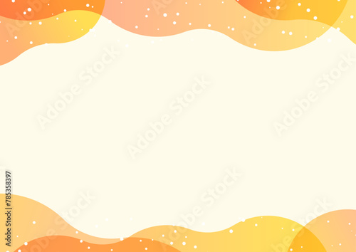 abstract warm wave background frame material