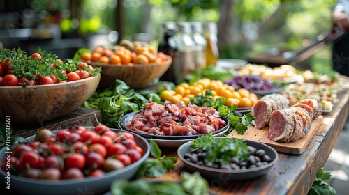 Farm-to-Table: Emphasize farm-fresh ingredients and the farm-to-table concept for a wholesome appeal.  © Nico