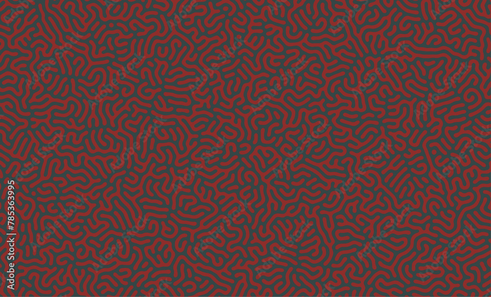 Green and red turing pattern structure oraganic lines background