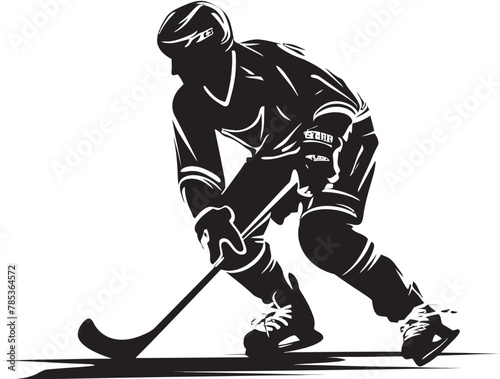 Victory Visions Hockey Player Vector Graphic