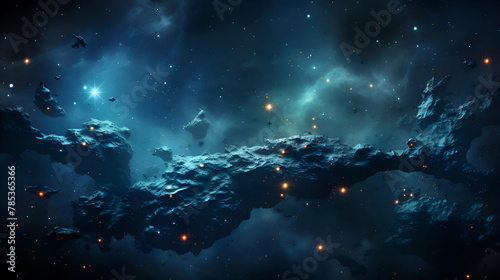 Cosmic space and stars. science fiction wallpaper. Beauty of deep space.