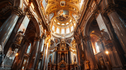 Interiors of the Church of the Gesu Chiesa del Gesu  photo