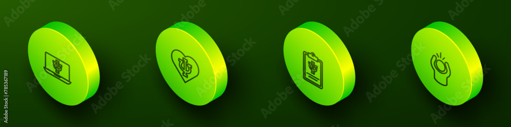 Set Isometric line Psychologist online, Psychology, Psi, and Anger icon. Vector Set Isometric line Psychologist online, Psychology, Psi, and Anger icon. Vector