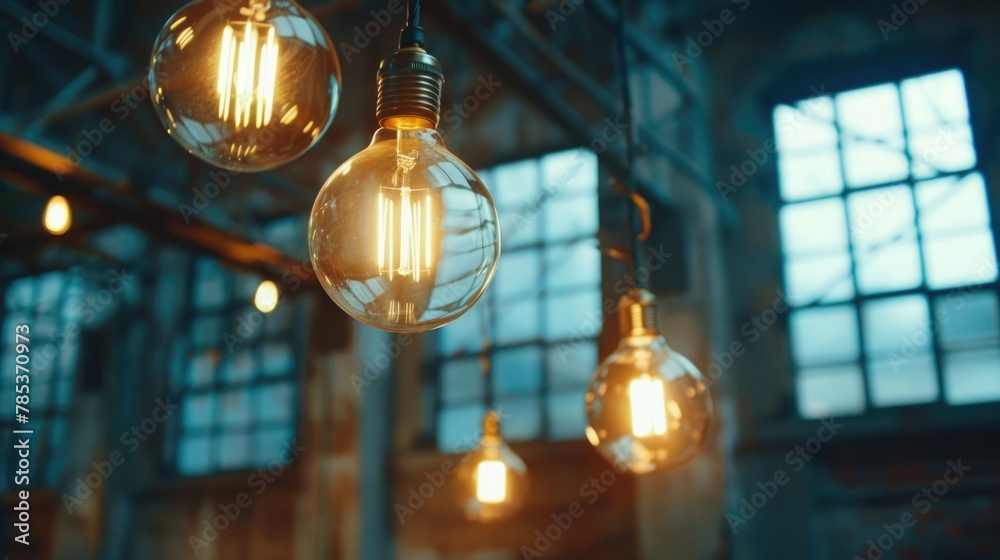 Hanging Retro Lamps, Vintage Style Industrial Lightbulbs,.
