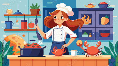chef-in-the-kitchen--attractive-girl-in-her-kitche