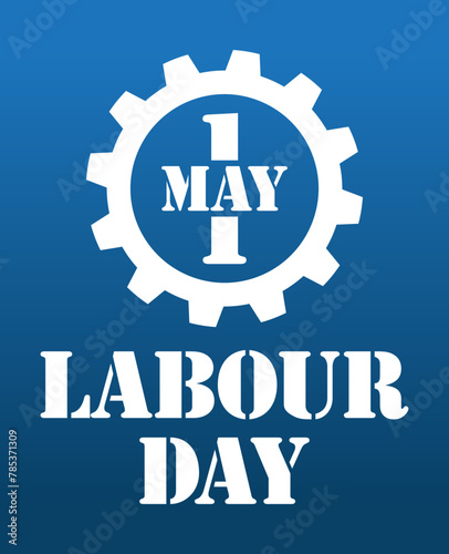 Happy International Labour Day May 1. Mayday poster or banner design.