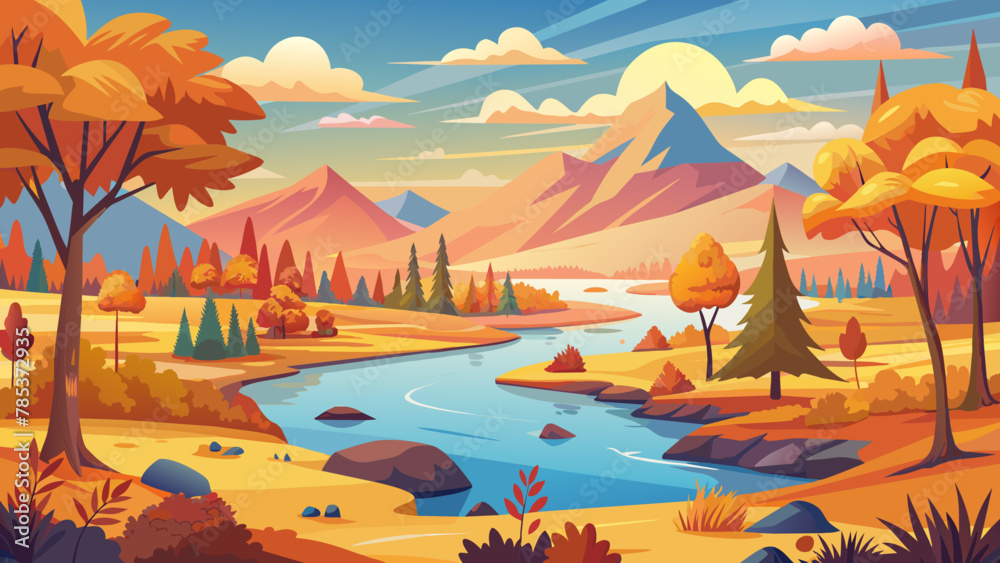 collection-of-autumn-river-landscapes-for-banner