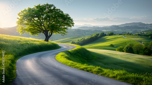 road in the countryside