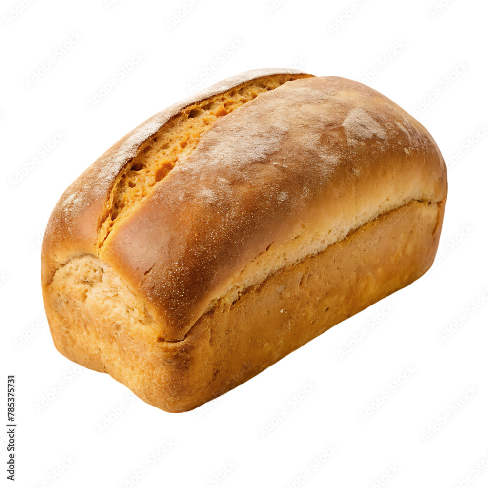 Yeast bread isolated on transparent background