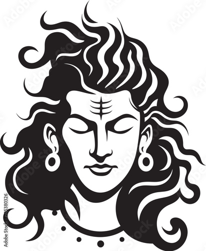 Shiva  The Eternal Yogi Vector Graphic