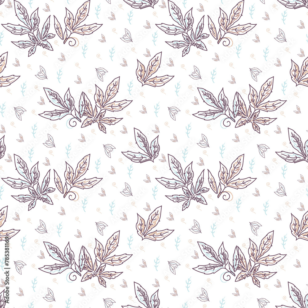 Floral pattern seamless background hand painted Floral pattern seamless background hand painted