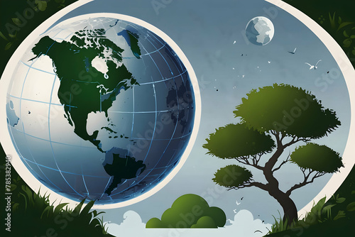 Planet Protectors Unite  Guardians of Earth for a Sustainable Future - Earth Day Illustration
