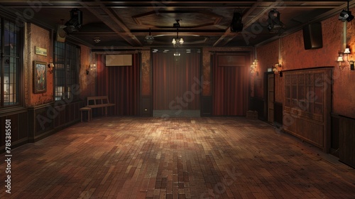 Ballet Studio empty indoor scenario photo