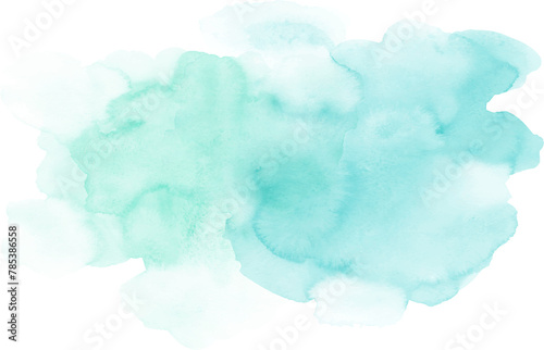 Blue green watercolor stains.