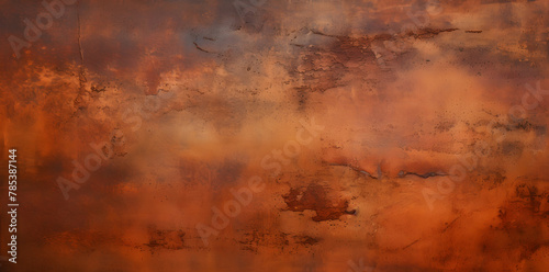 Grunge rusty orange brown metal steel background texture photo