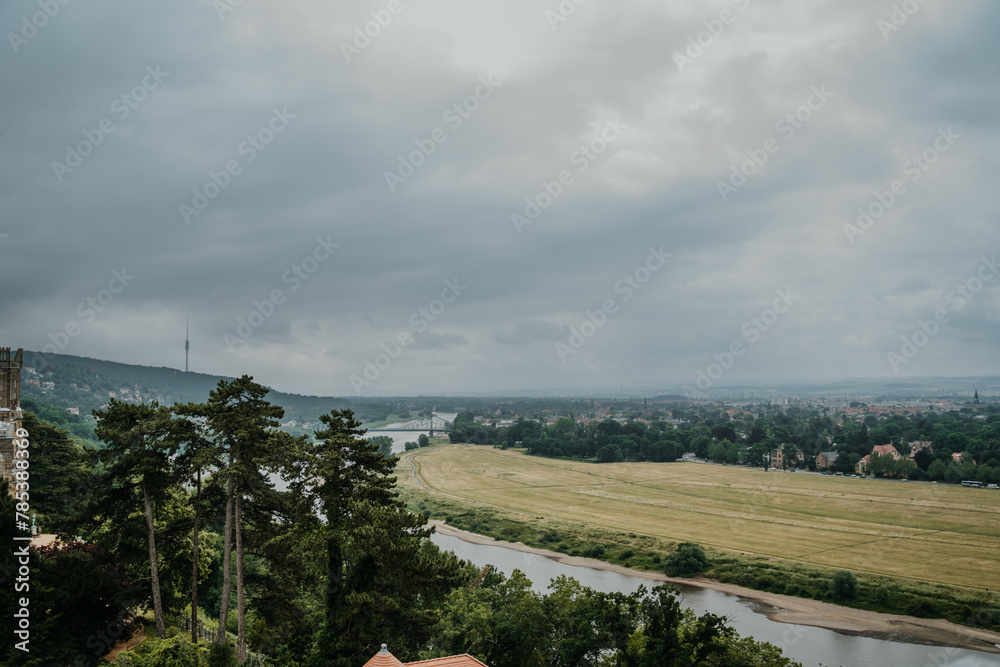 Blick auf die Elbe in Dresden
