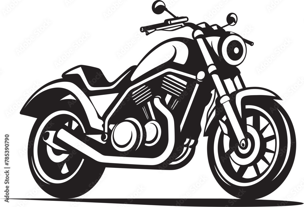 Cyberpunk Motorcycle Vector Illustration Riding into the Future