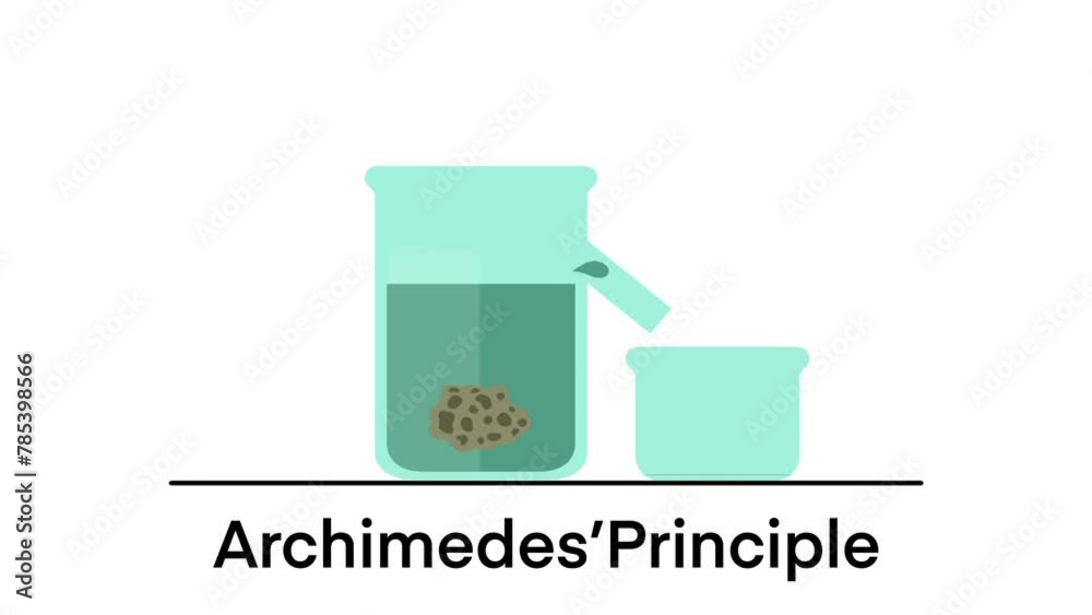 Archimedes Principle, The buoyant force illustration, Archimedes principle experiments and buoyant force, Positive negative and neutral buoyancy, Scheme of Archimedes buoyancy principle Archimedes Principle, The buoyant force illustration, Archimedes principle experiments and buoyant force, Positive negative and neutral buoyancy, Scheme of Archimedes buoyancy principle