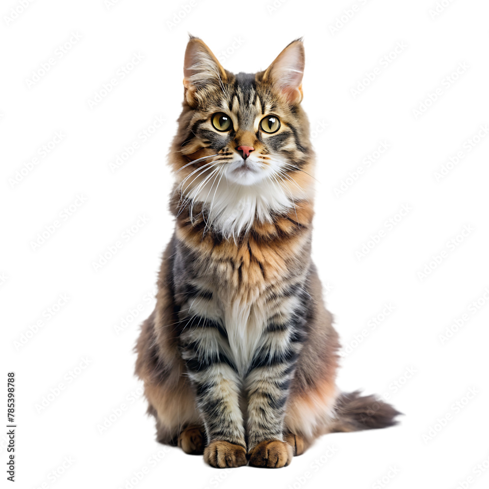 beautiful cat portrait isolated