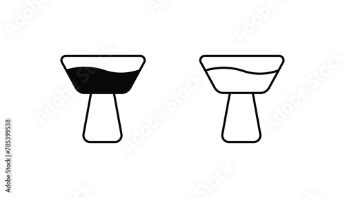 Hookah icon design with white background stock illustration