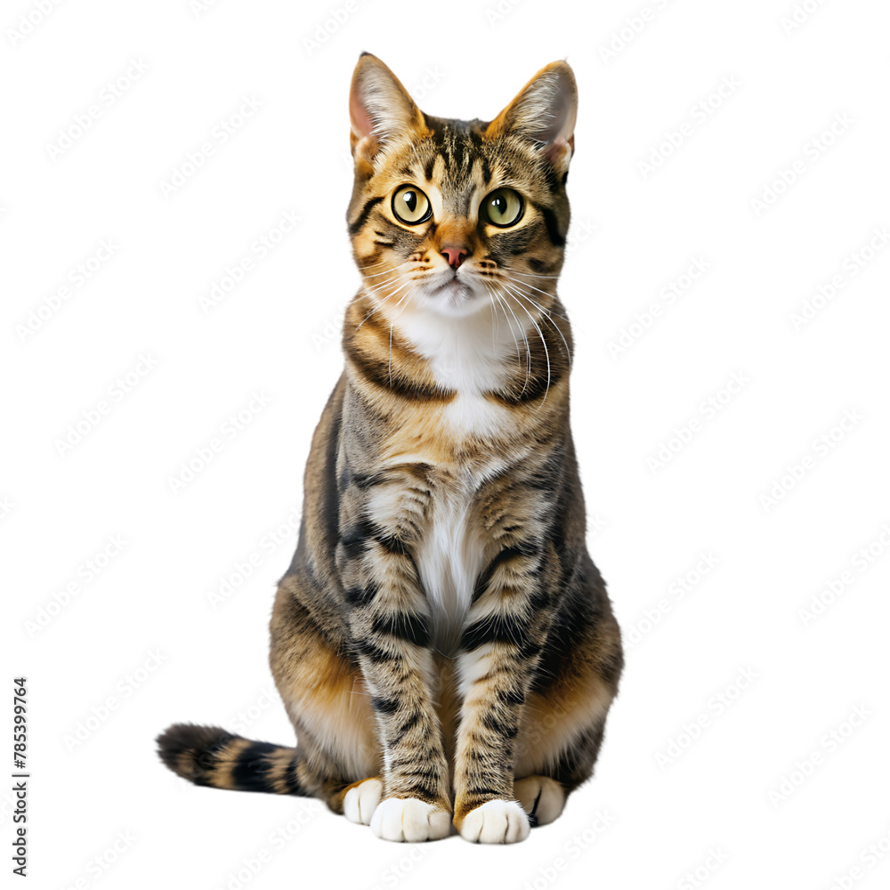 beautiful cat portrait isolated