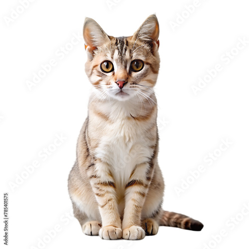 beautiful cat portrait isolated