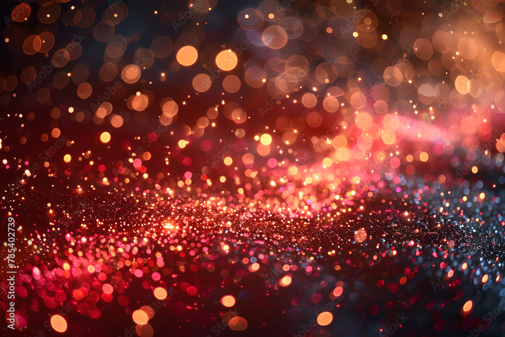 Dark Blue and Pink Glittering Lights with Dreamy Bokeh, banner, background for event invitation, New Year's or Christmas decoration, Party Time, Festival Holiday, Birthday, Space for text Dark Blue and Pink Glittering Lights with Dreamy Bokeh, banner, background for event invitation, New Year's or Christmas decoration, Party Time, Festival Holiday, Birthday, Space for text