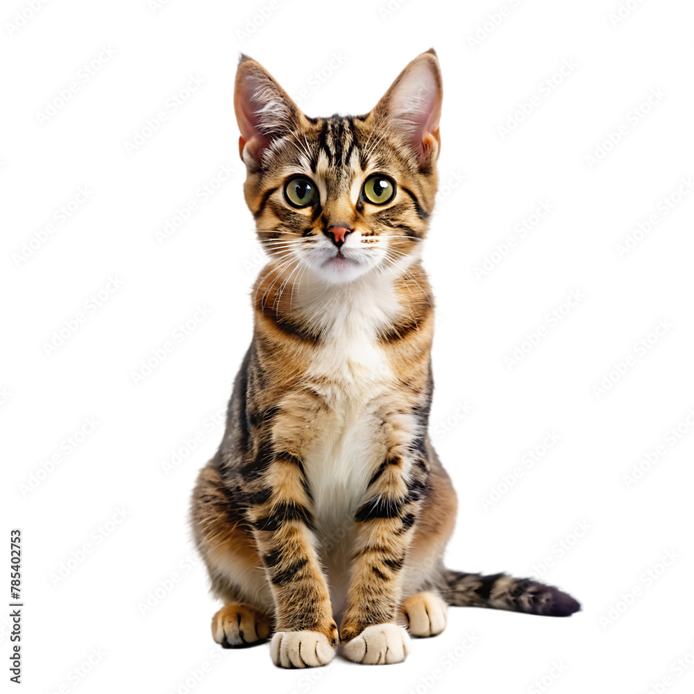 beautiful cat portrait isolated