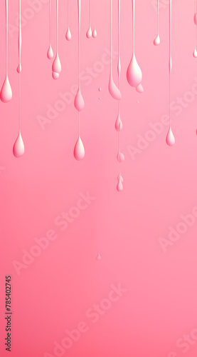 Pink drops on pink background.