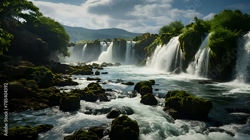 waterfall in the south of Iceland.
