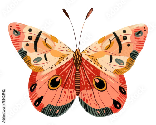 PNG Aesthetic butterfly in boho art invertebrate animal © Rawpixel.com