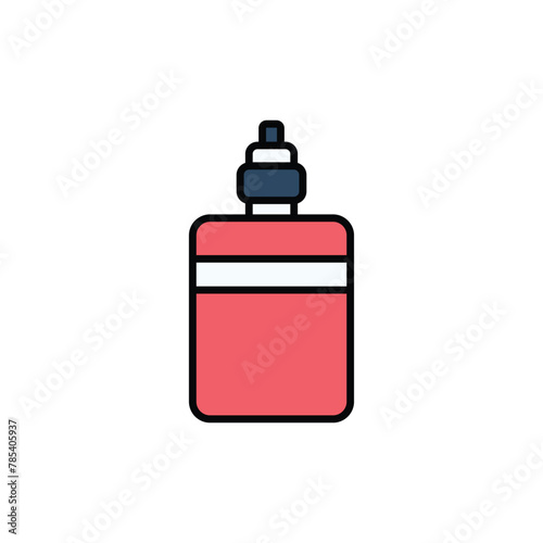 Vape icon design with white background stock illustration