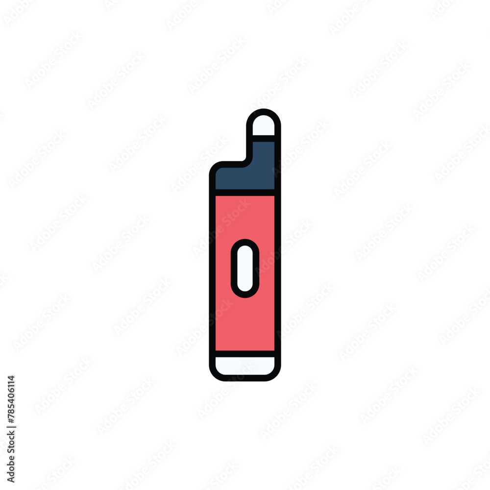 Vape icon design with white background stock illustration Vape icon design with white background stock illustration