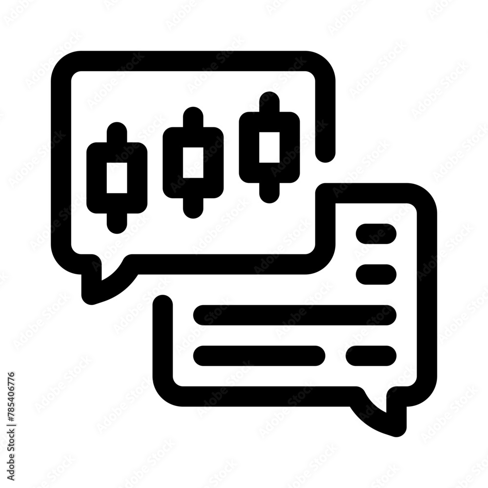 trading line icon trading line icon