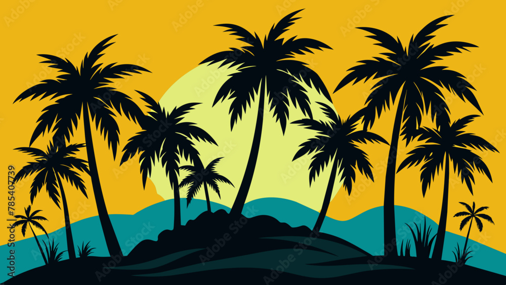 palm-trees-silhouette-vector