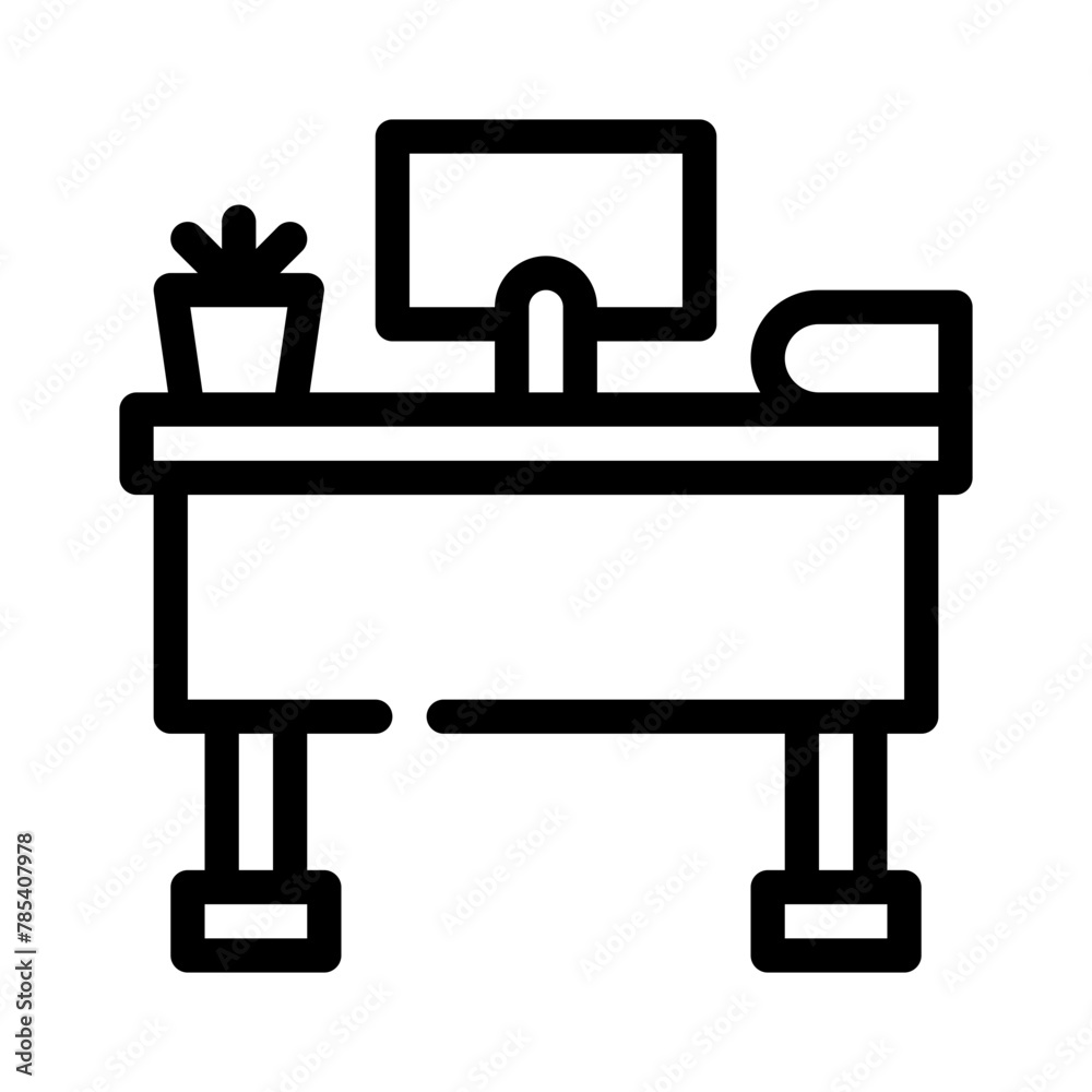 desk line icon