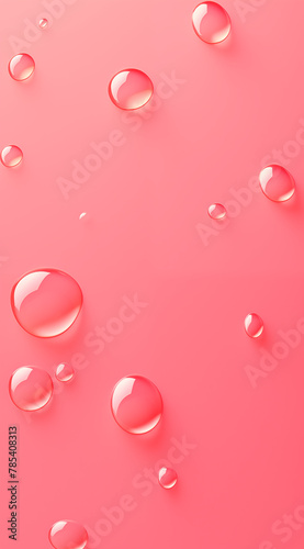 Water drops on orange background. Abstract concept.