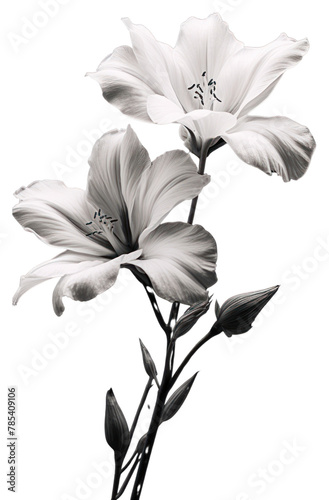 PNG Flowers monochrome petal plant