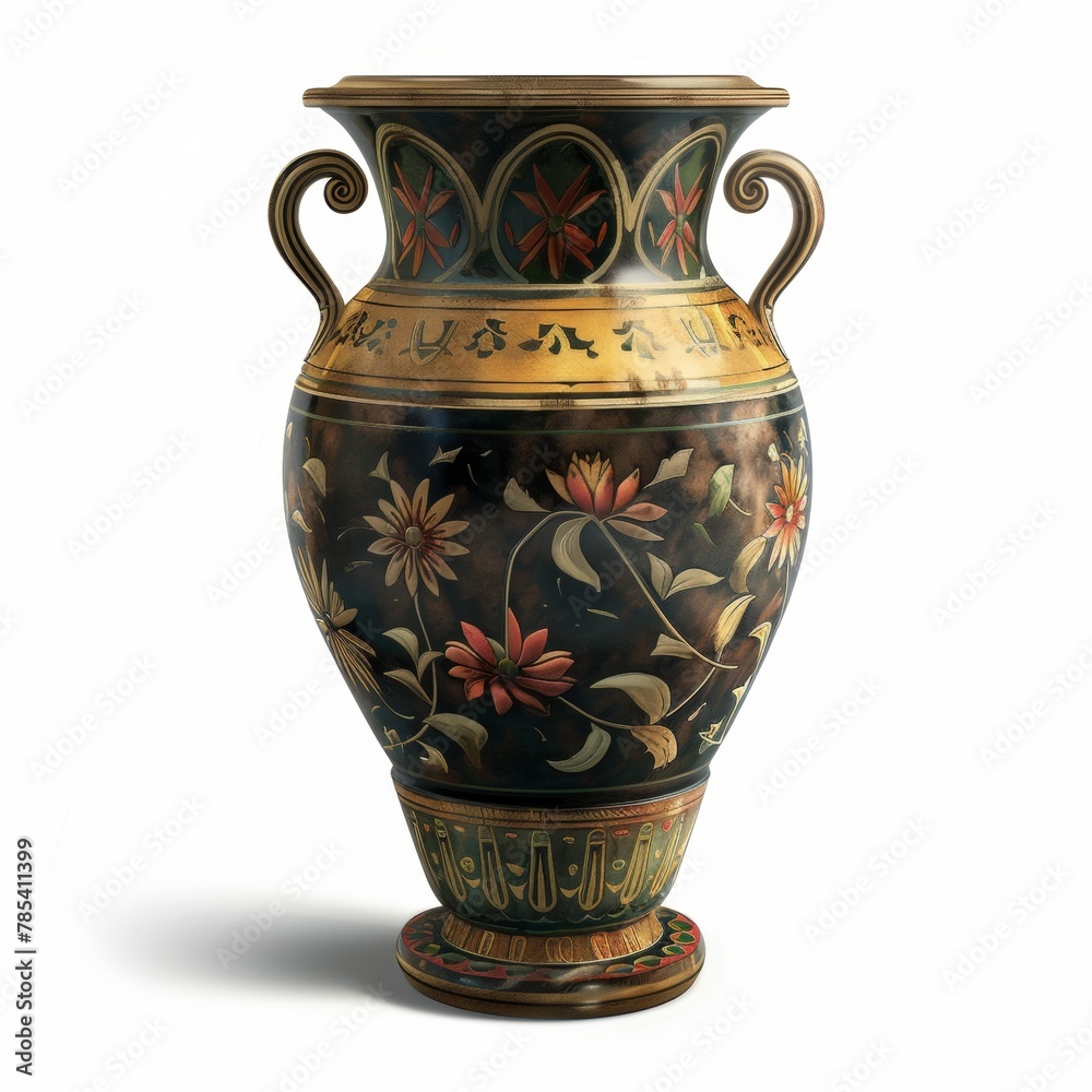2D video game asset, Vase. Single object, white background 2D video game asset, Vase. Single object, white background