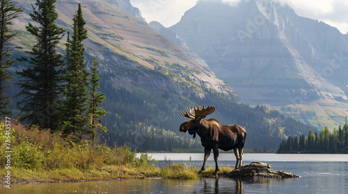 Moose at Glacier National Park © Ashley