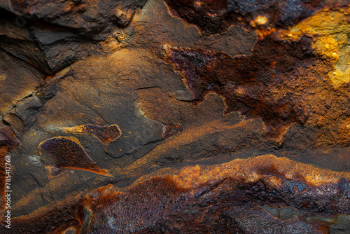 Rust stone wall stone texture image use for backgrounds or textures