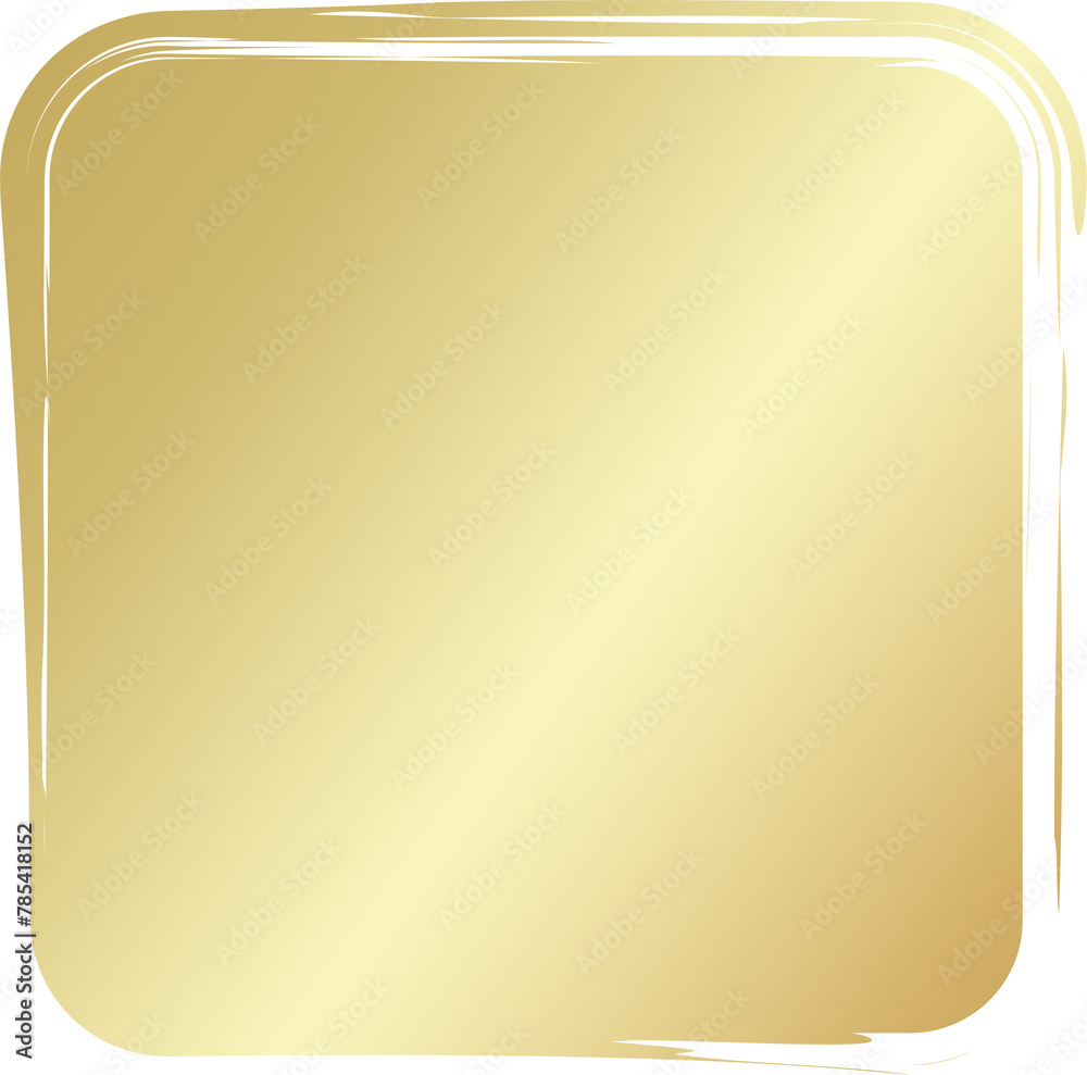 Rounded square golden frames. Luxury design Rounded square golden frames. Luxury design