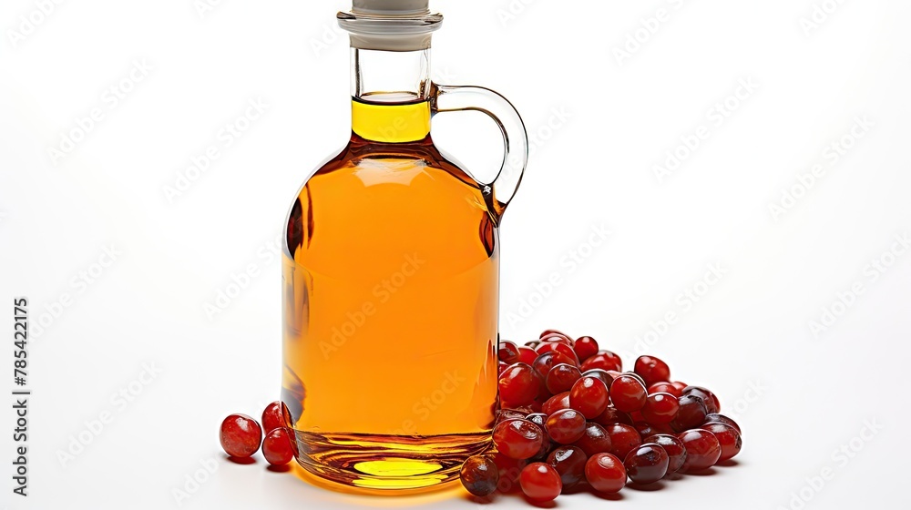Natural sea buckthorn oil on white UHD Wallpaper Natural sea buckthorn oil on white UHD Wallpaper